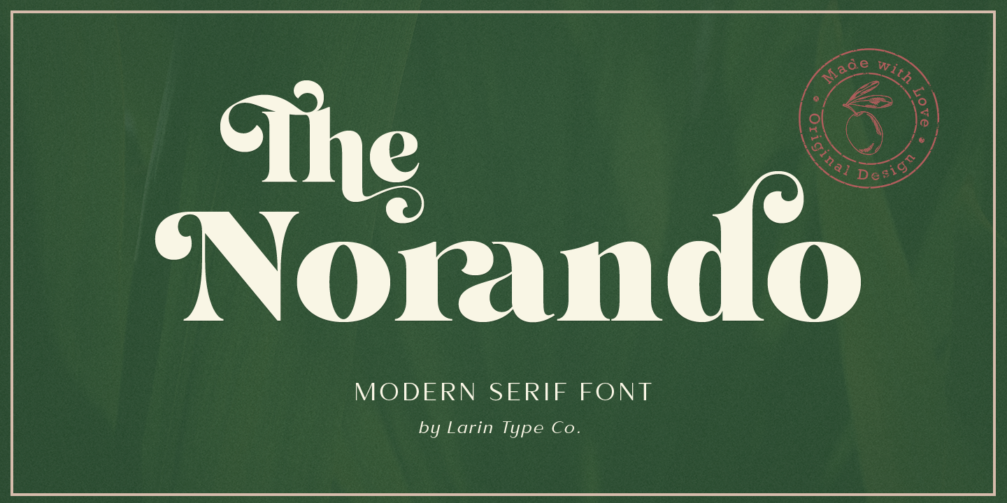 Пример шрифта Norando #1